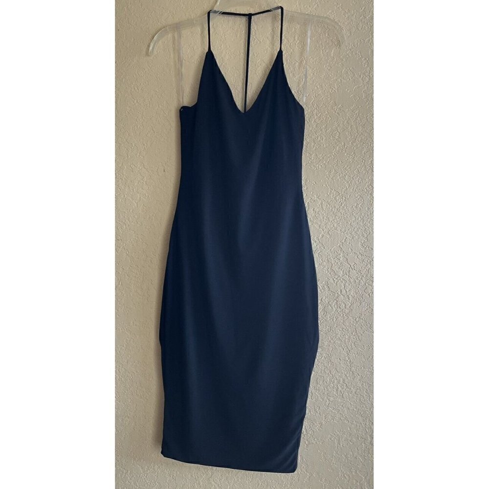 Nasty Gal Women's Black Come Of Cage Bodycon Midi Dress Size S